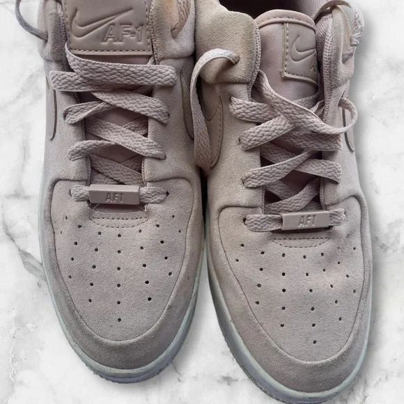 📍LAST💲✈︎NIKE AF1 Women's Pink low dunk suede leather Platform Sneakers size 10 - Picture 5 of 13
